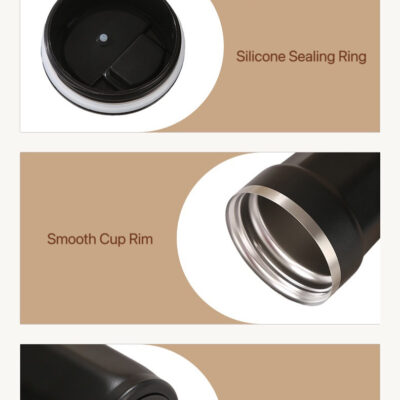 Stainless Steel Double-Wall Insulated Coffee Cup