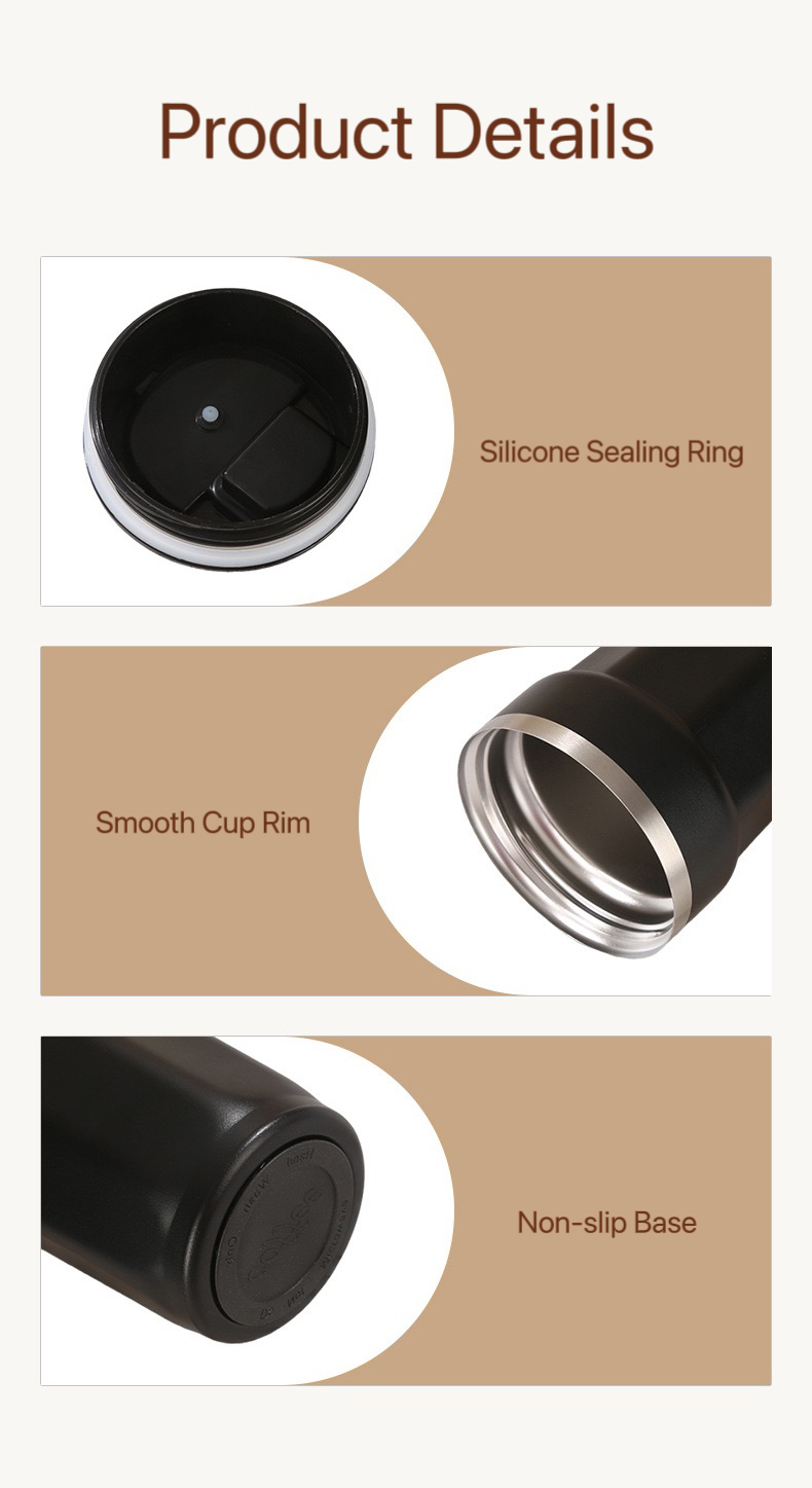 Stainless Steel Double-Wall Insulated Coffee Cup