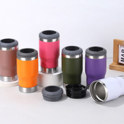 Custom 14oz Insulated Stainless Steel Beer Mug with Bottle Opener