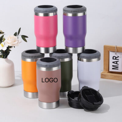 Custom 14oz Insulated Stainless Steel Beer Mug with Bottle Opener