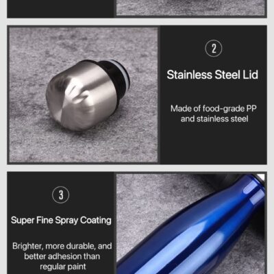 Stainless Steel Cola Shape Vacuum Insulated Bottle – 350ml/500ml/750ml/1000ml