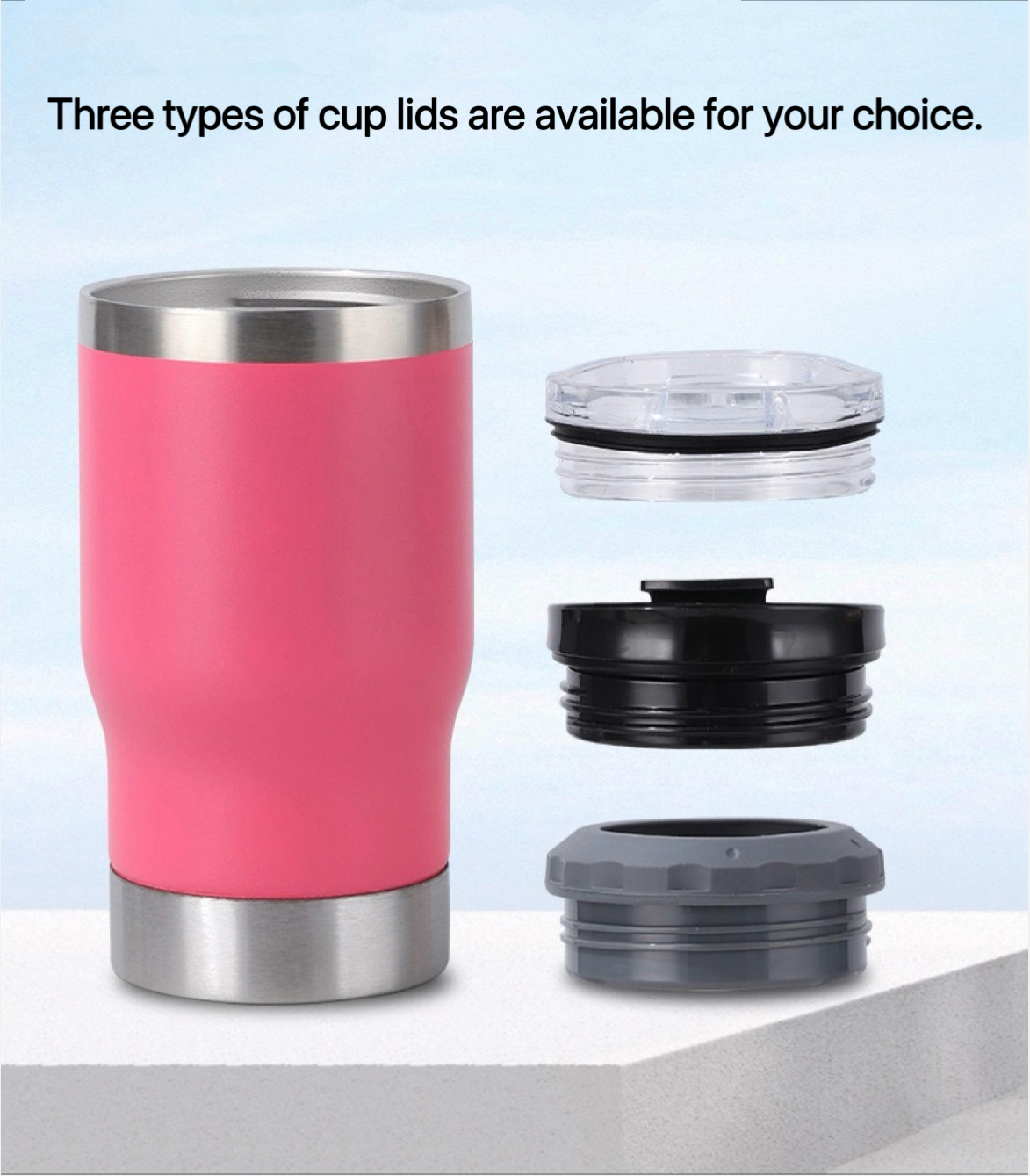 Custom 14oz Insulated Stainless Steel Beer Mug with Bottle Opener