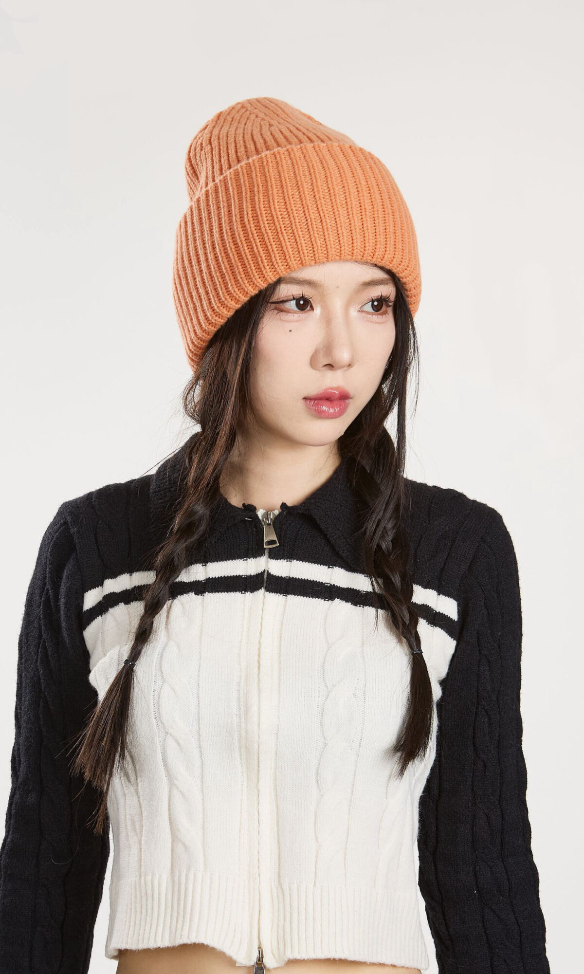 Merino Wool Knit Beanie – 100% Merino Wool Cuffed Winter Hat with Logo