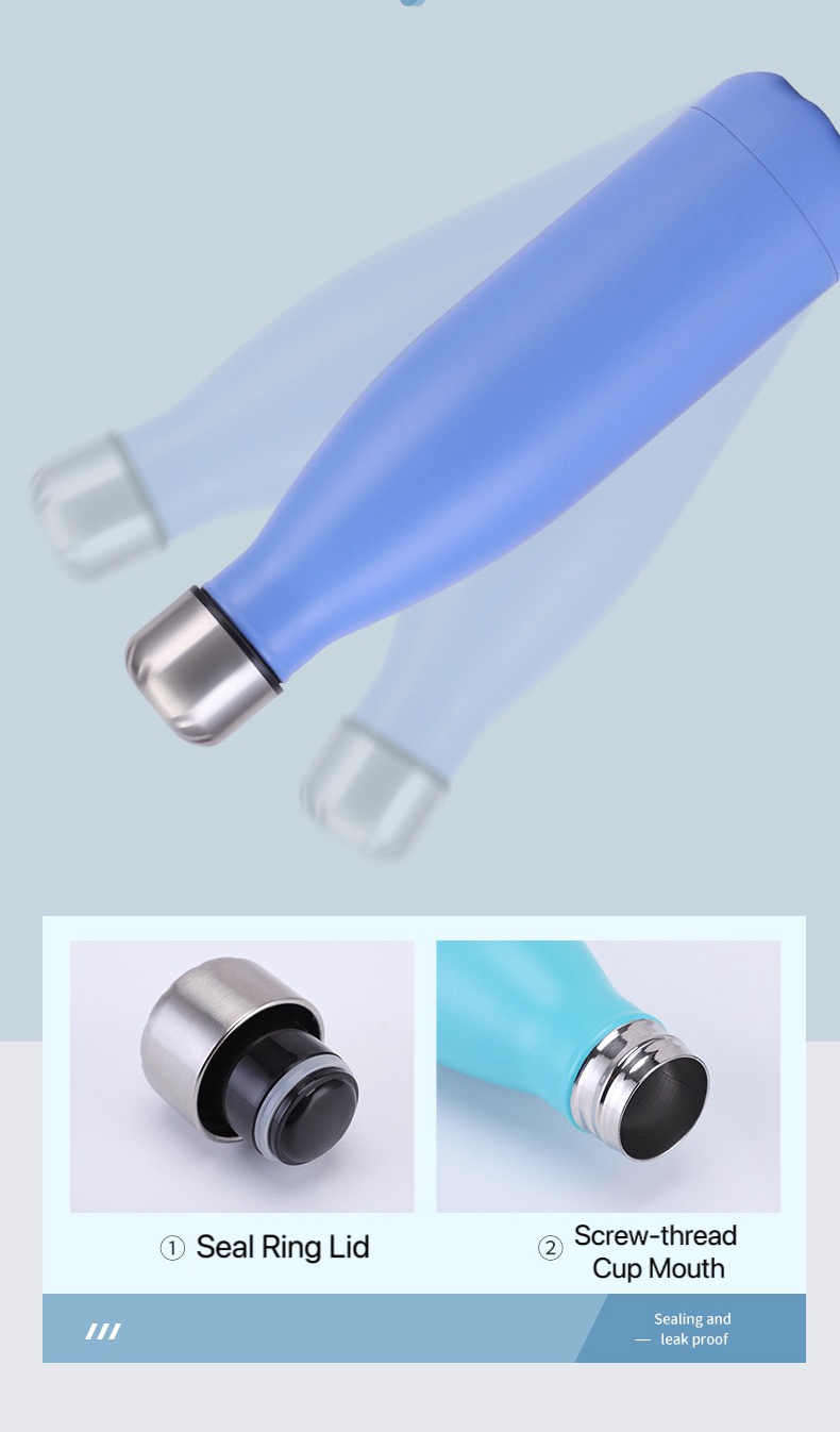 Stainless Steel Cola Shape Vacuum Insulated Bottle – 350ml/500ml/750ml/1000ml