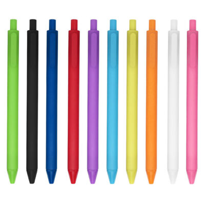 Custom Plastic Ballpoint Pen with Soft-Touch Finish – Promotional & Logo Printable